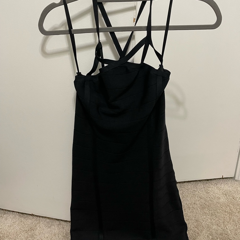 Bebe Strappy Bandage Dress